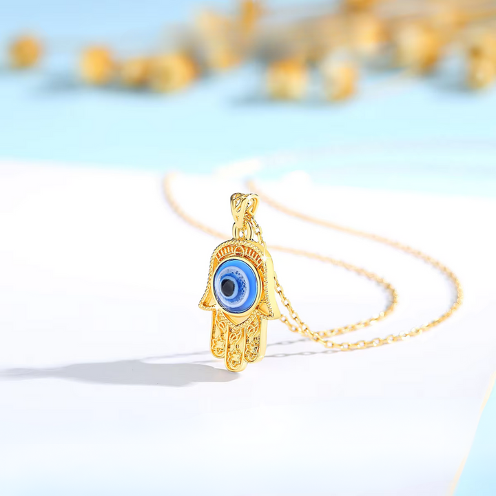 Fortuna Evil Eye 18K Gold Necklace