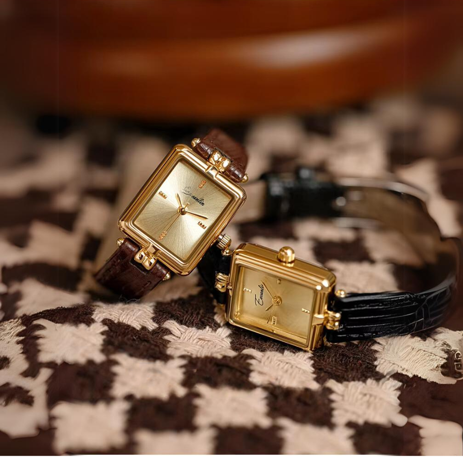 Golden Hour Retro Quartz Watch