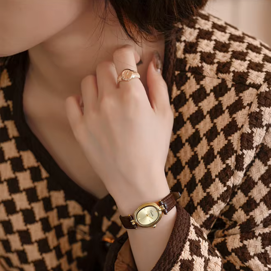 Golden Hour Retro Quartz Watch