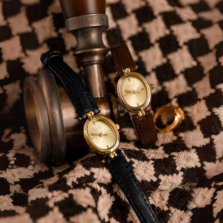 Golden Hour Retro Quartz Watch