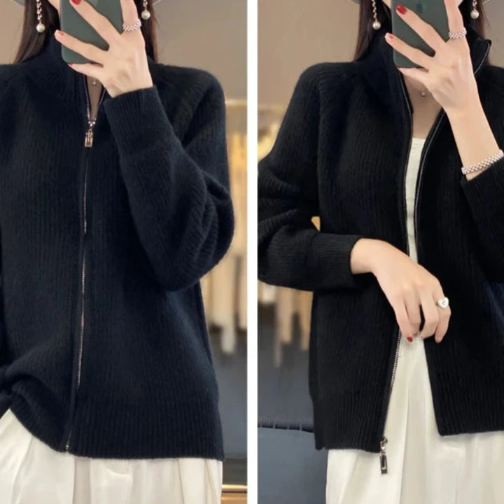 Charlotte Prestige Wool Zip Up
