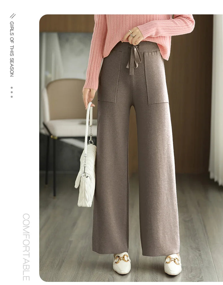 Nadja Merino Wool Office Pants