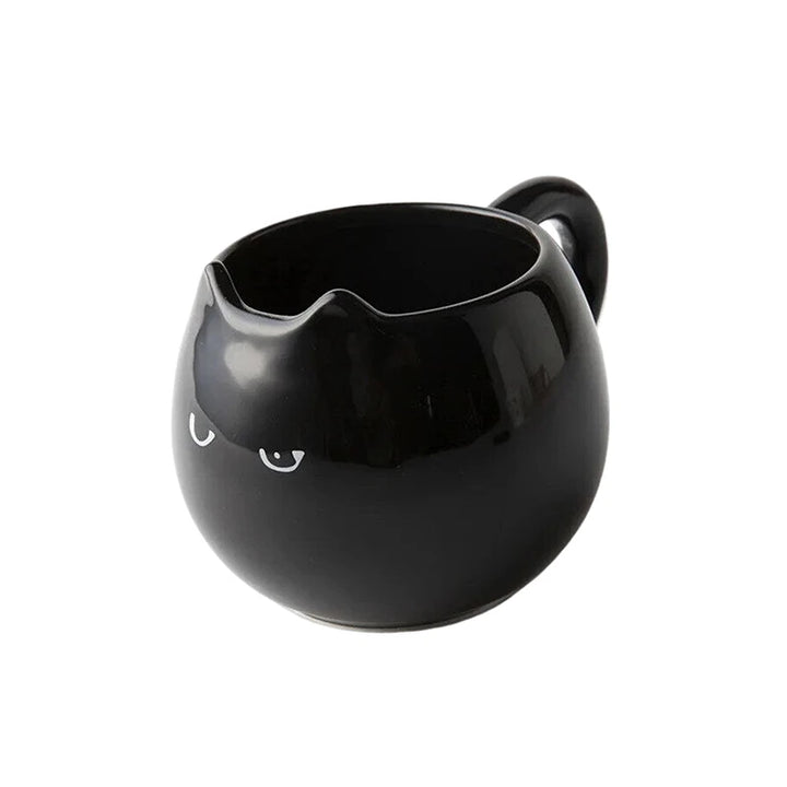 Midnight Cat Glazed Ceramic Mug