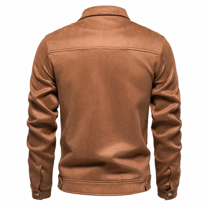 Hudson Suede Trucker Jacket