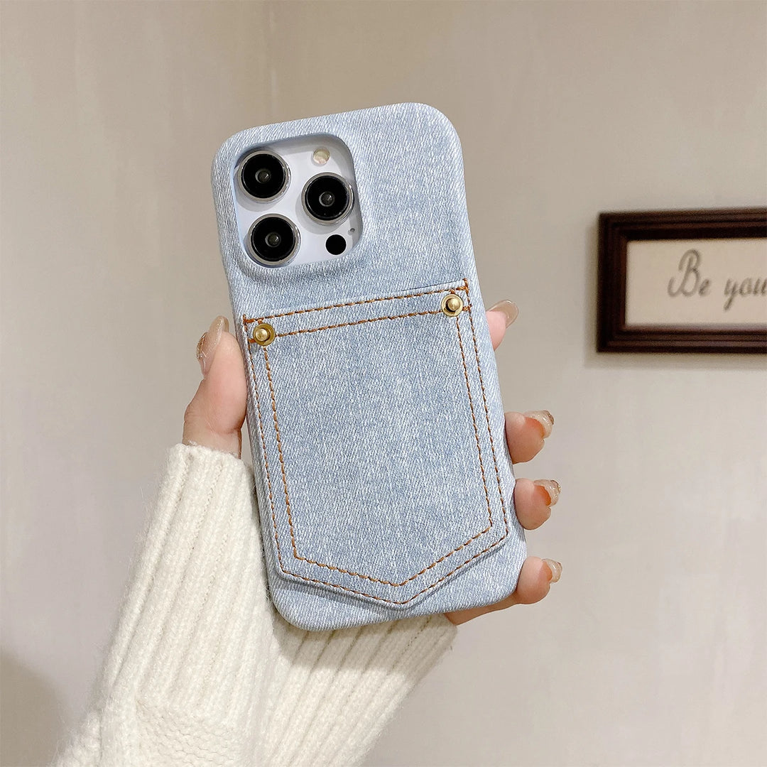 Indigo Denim iPhone Case