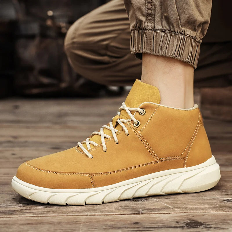 Crestline Antigrid Genuine Leather Sneakers