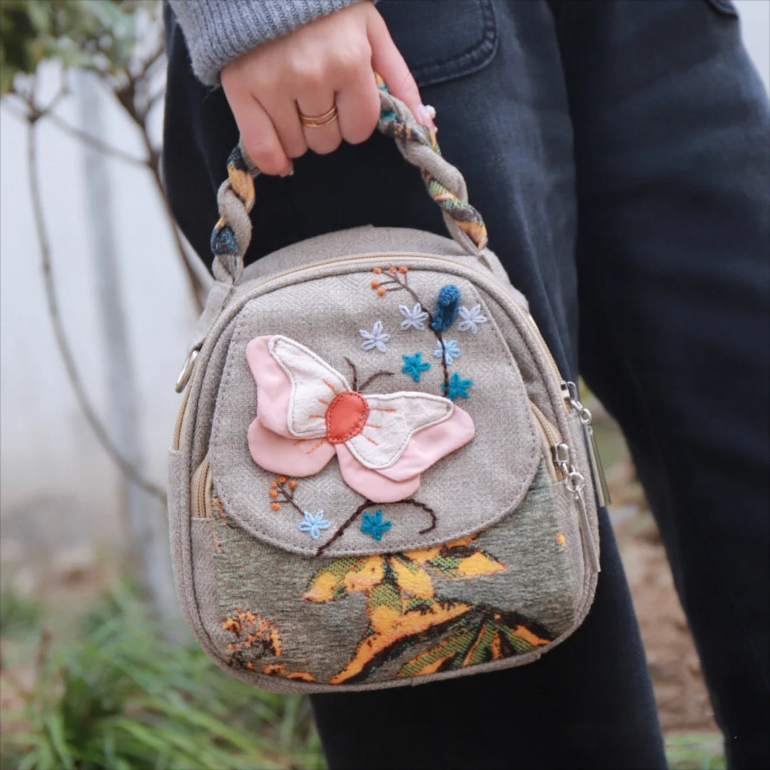 Mariposa Petal Handwoven Bag