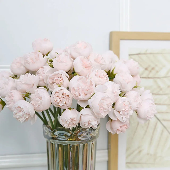 Serene Silk Floral Peony Bouquet