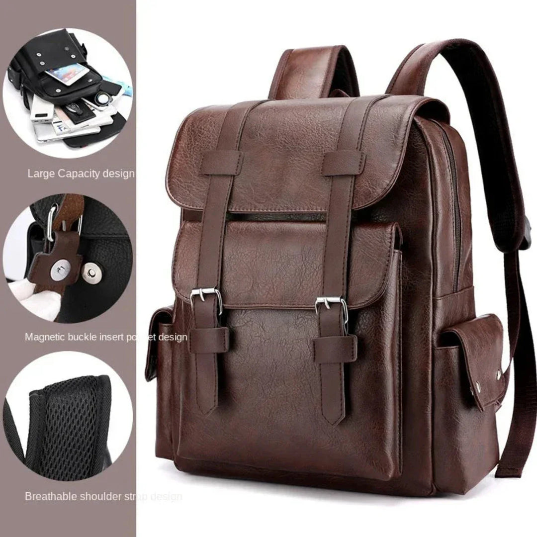 Nomad Retro Leather Backpack