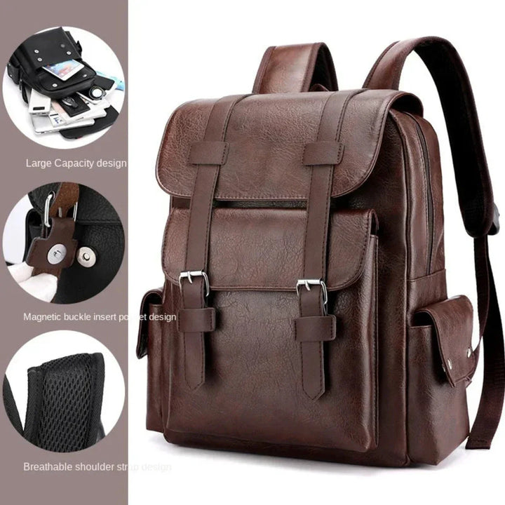 Nomad Retro Leather Backpack