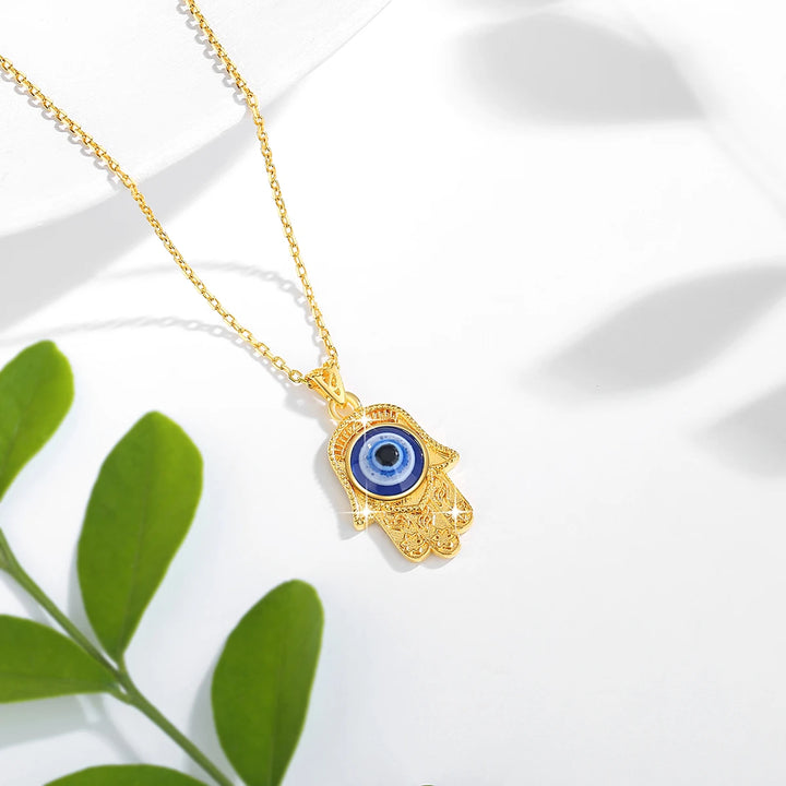Fortuna Evil Eye 18K Gold Necklace
