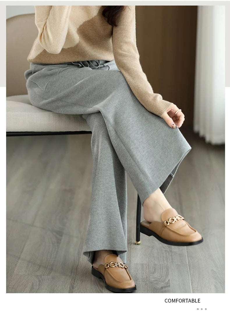 Nadja Merino Wool Office Pants