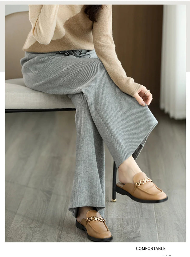 Nadja Merino Wool Office Pants
