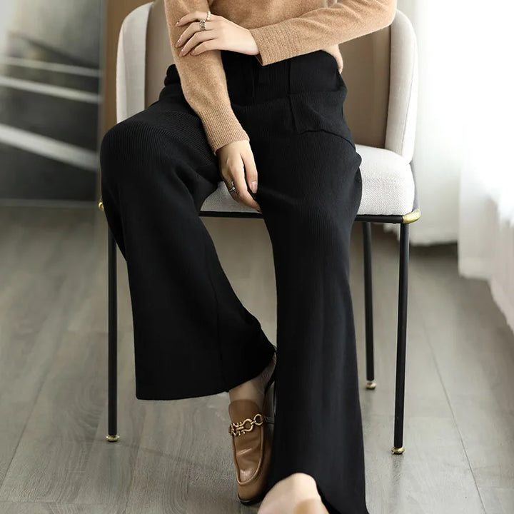 Nadja Merino Wool Office Pants