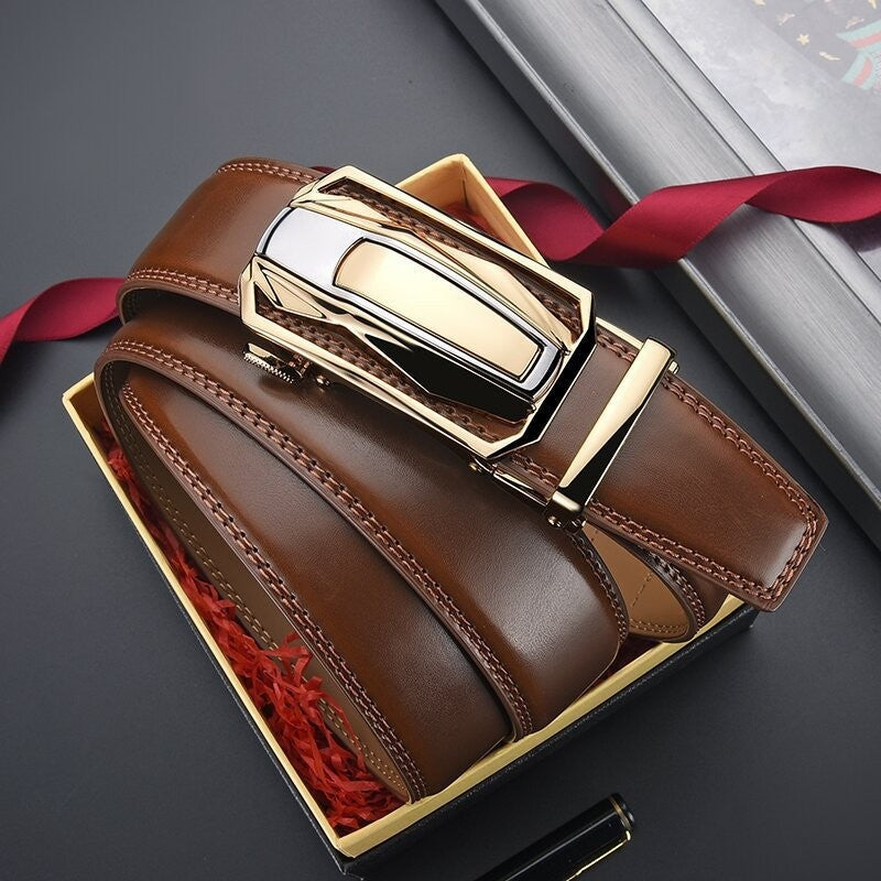 Automatic Buckle Dress Belt
