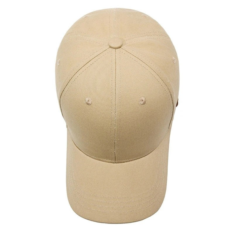 Cotton Adjustable Curved Brim Baseball Cap
