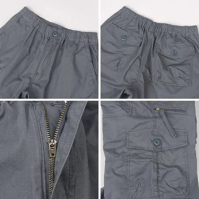 Loose Fit Multi Pocket Cargo Shorts