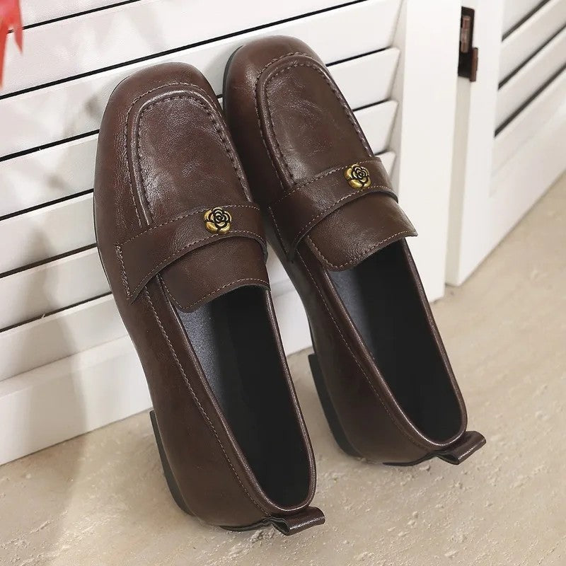 Lunari Elegant Square Toe Loafers