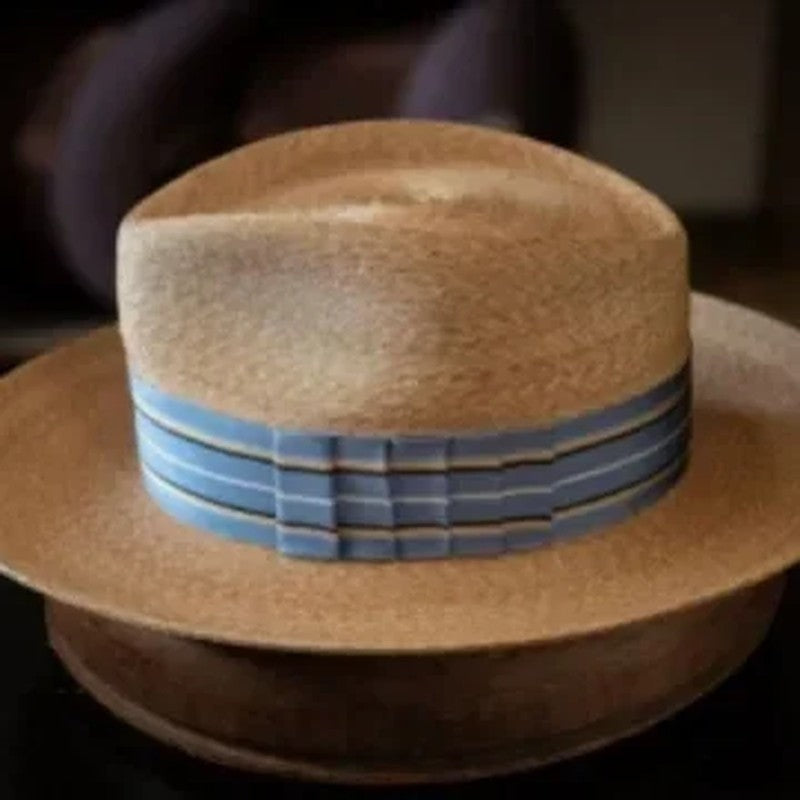 Straw Structured Boater Hat Bow Detail
