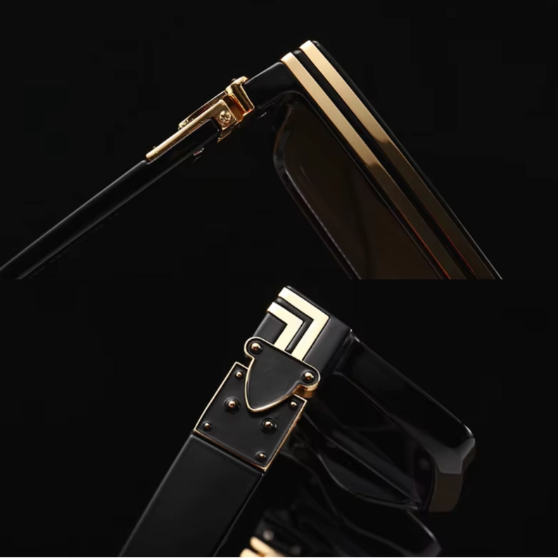 Monza Angular Retro Sunglasses