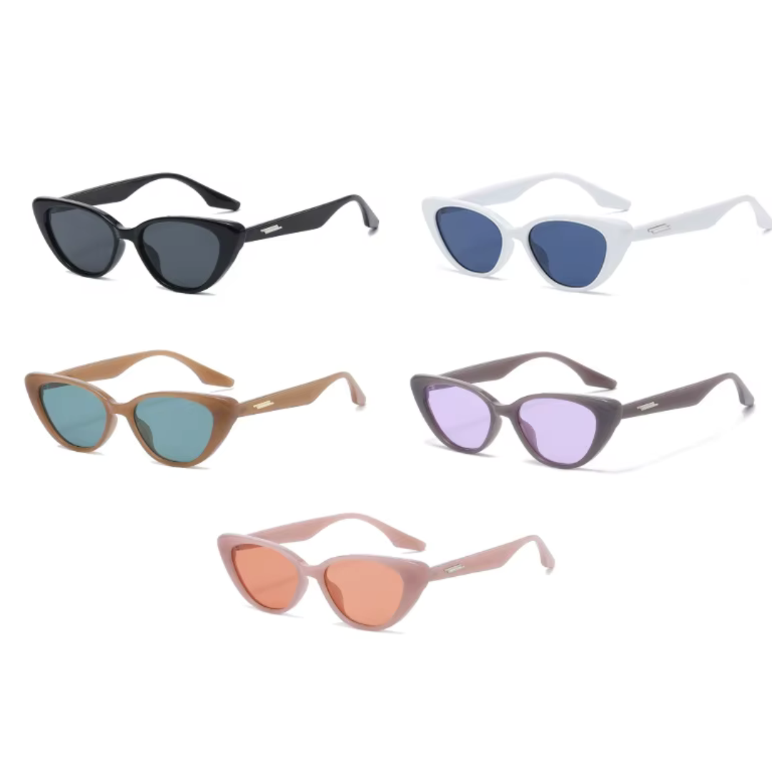 Mavina Angular Cat-Eye Sunglasses