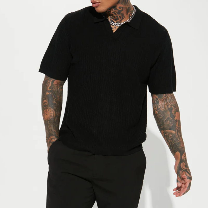 Calloway Waffle Weave Polo Shirt