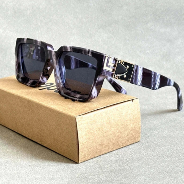 Monza Angular Retro Sunglasses