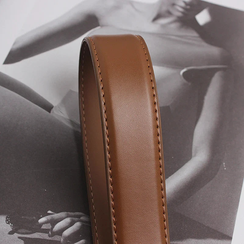 Runway Genuine Leather Waistband Belt