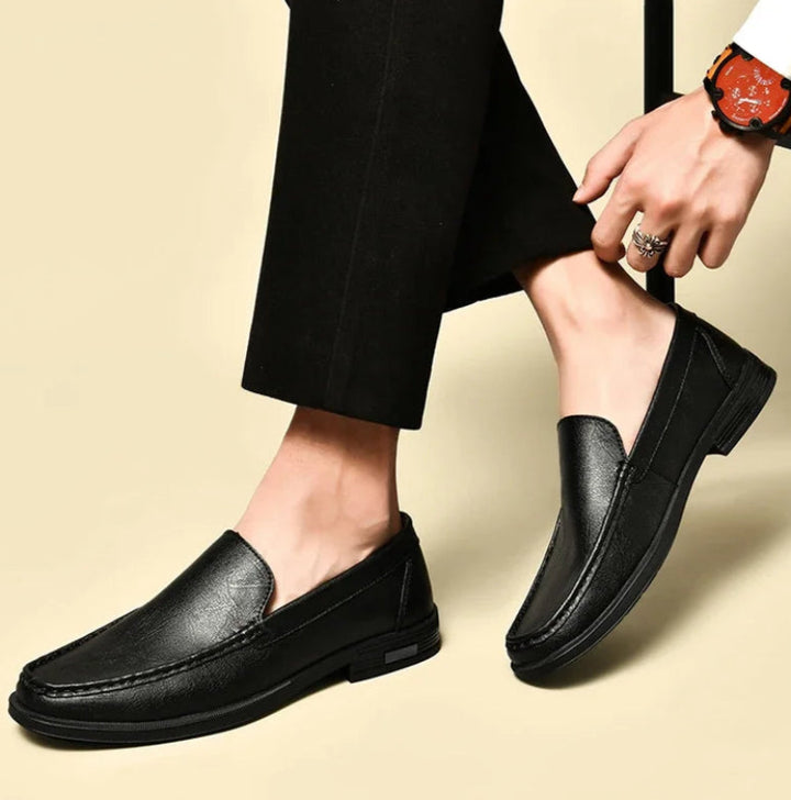 Weston Embossed Leather Loafers