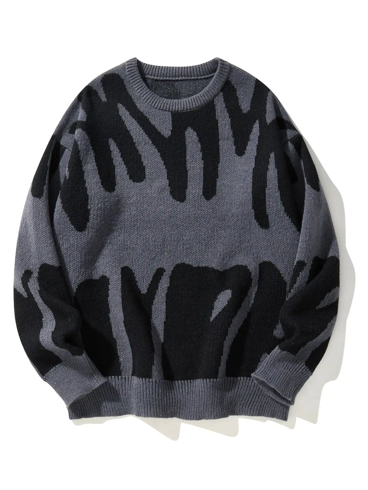 Zarel Abstract Knit Sweater