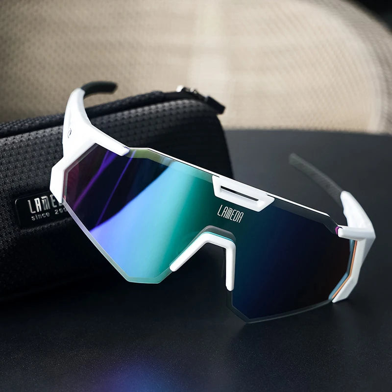 Reflective Aero Cycling Sunglasses