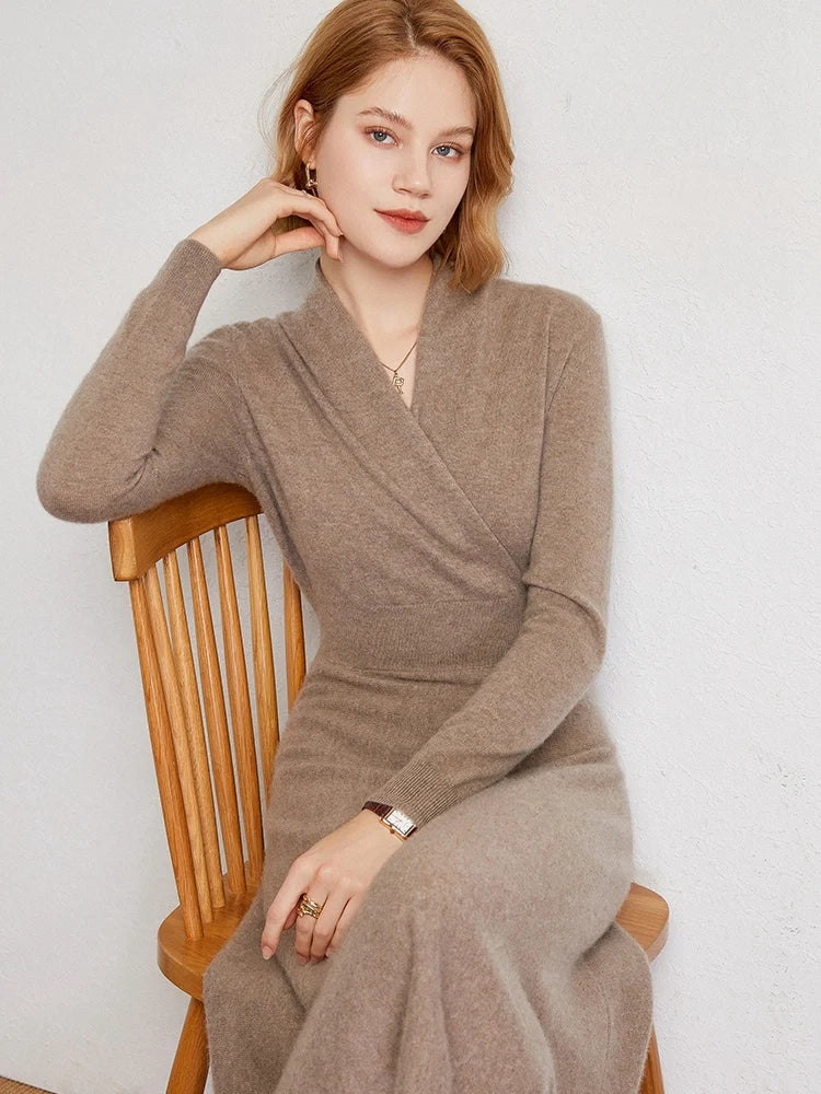 Matilda Ultrasoft Cashmere Wrap Dress