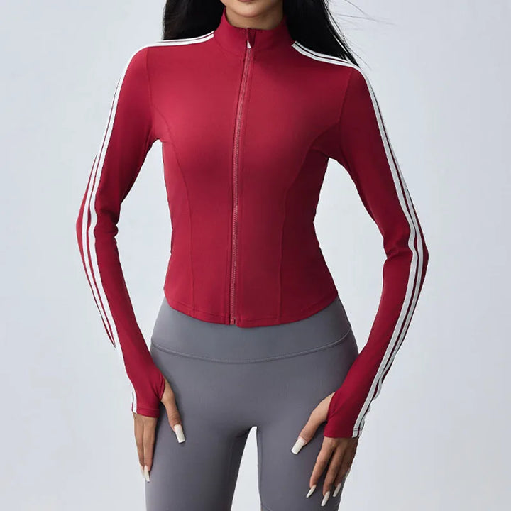 Ivy Sleeve Activewear Zip-Up Top