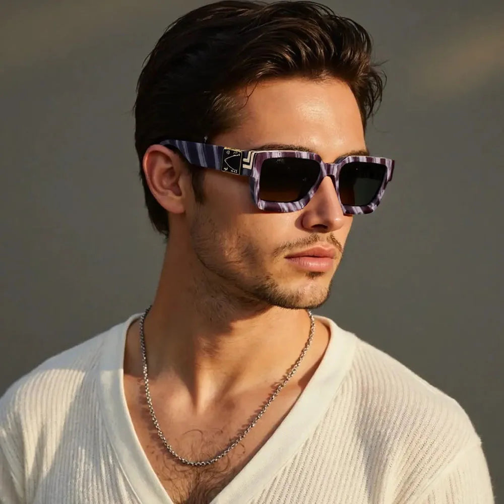 Monza Angular Retro Sunglasses