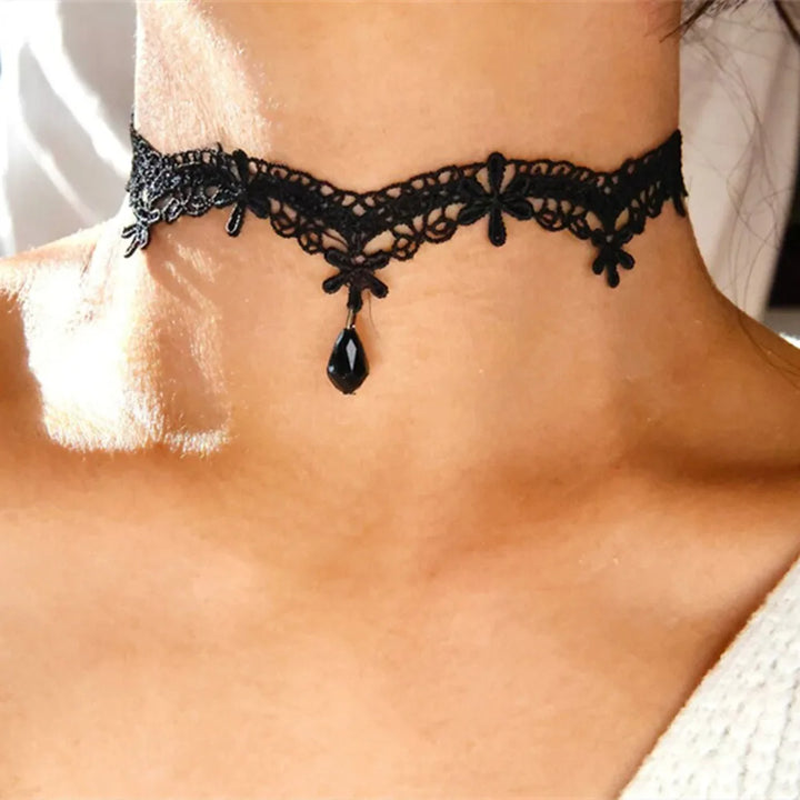 Wednesday Gothic Lace Choker