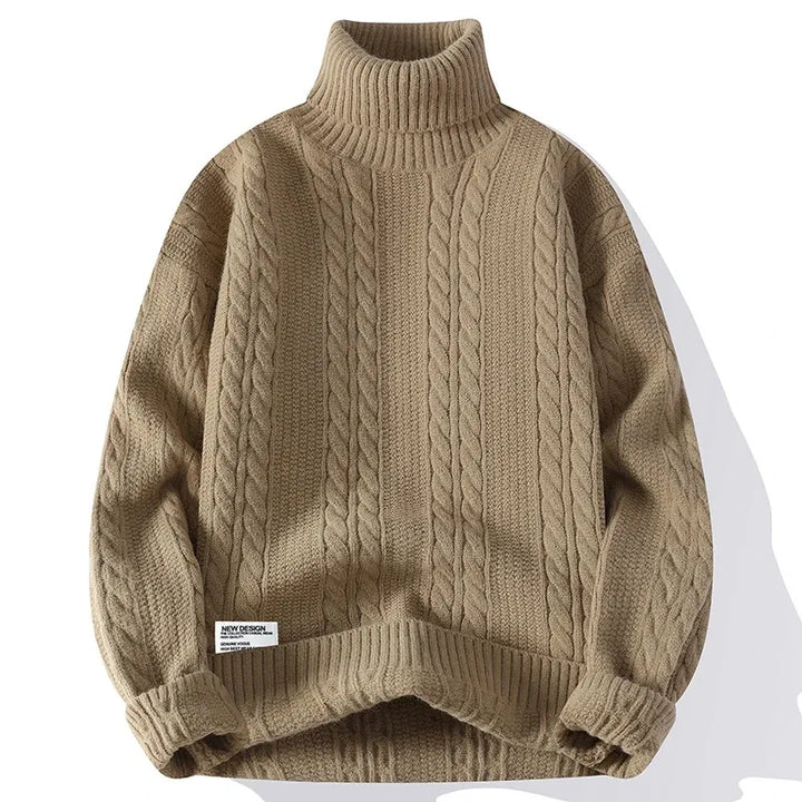 Julien Nord Cable Knit Turtleneck