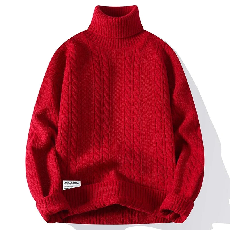 Julien Nord Cable Knit Turtleneck