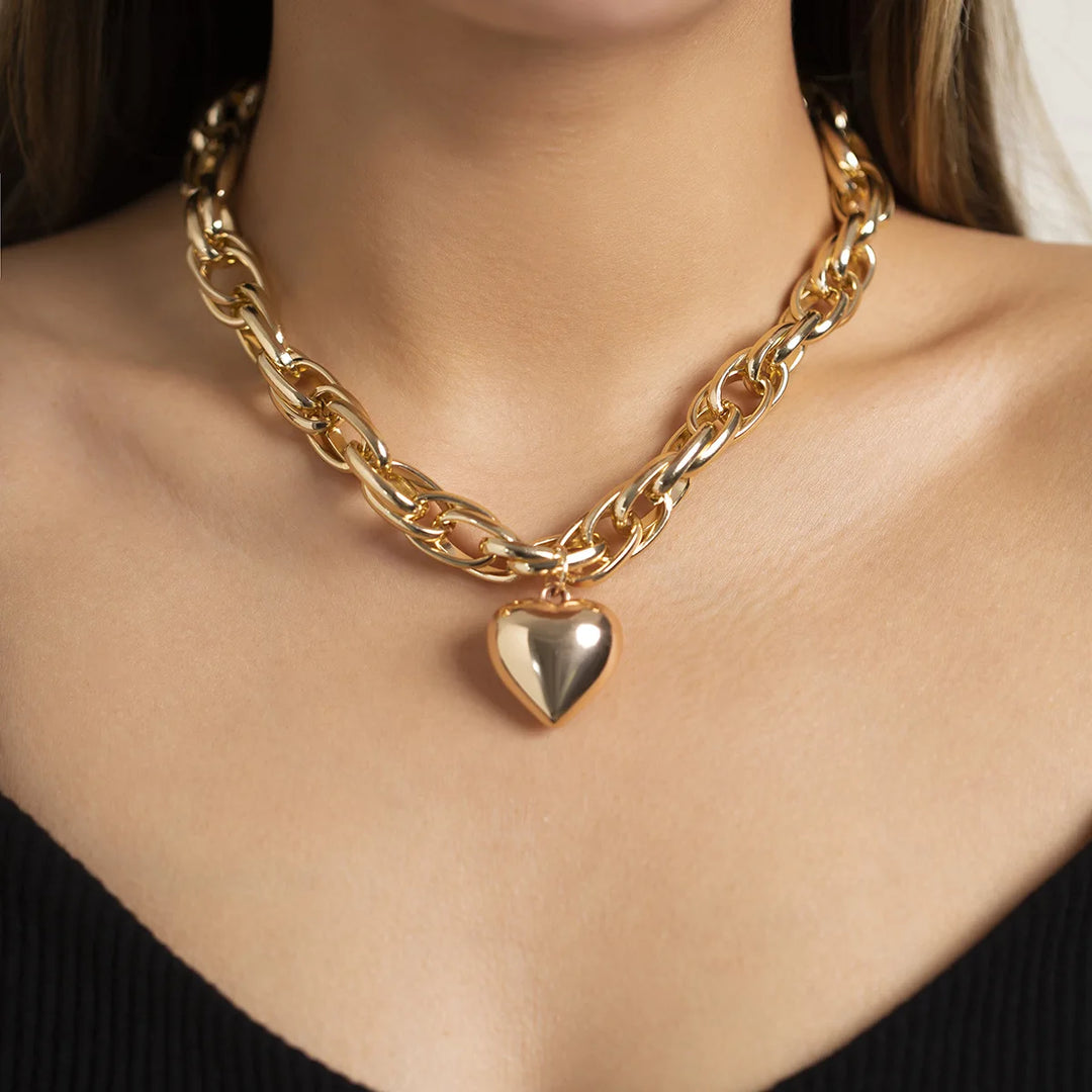 Ravena Bold-Heart Necklace