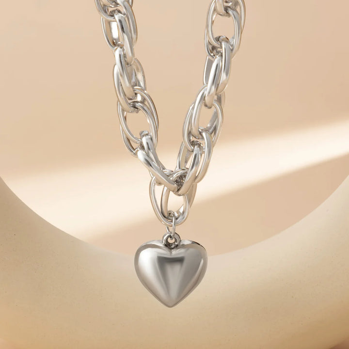 Ravena Bold-Heart Necklace