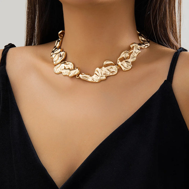 Molten Elegance Abstract Jewelry Set
