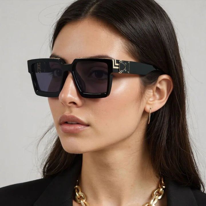 Monza Angular Retro Sunglasses