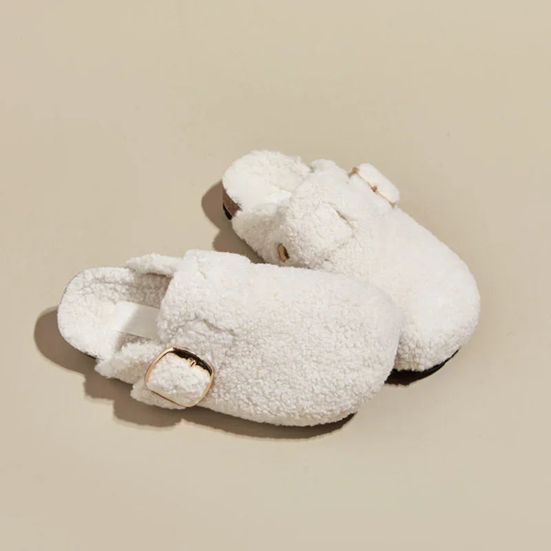 Alpine Wool Fuzy Mules