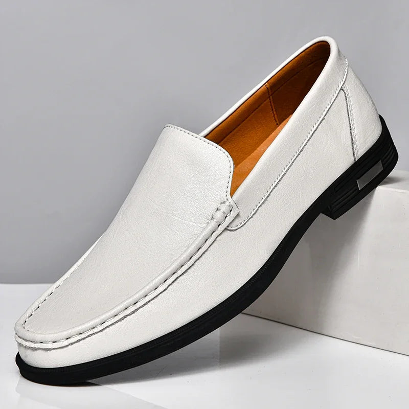 Weston Embossed Leather Loafers