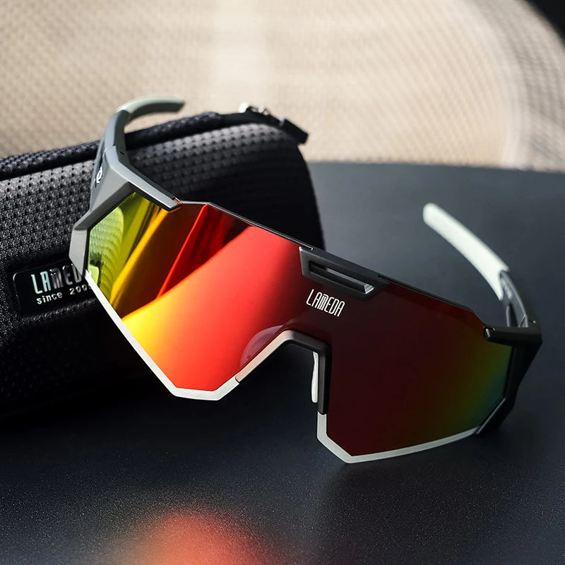 Reflective Aero Cycling Sunglasses