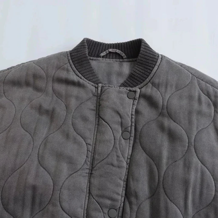 Streetwise Quilted Bomber Jacket