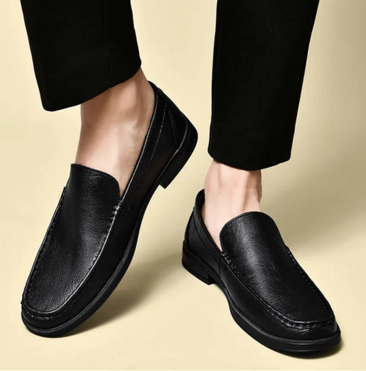 Weston Embossed Leather Loafers