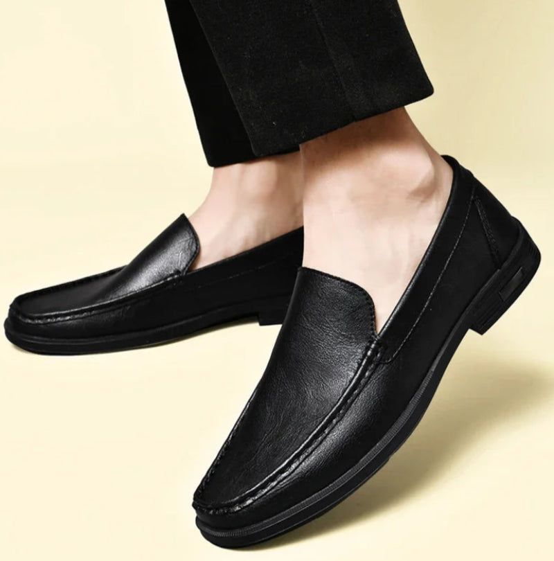 Weston Embossed Leather Loafers