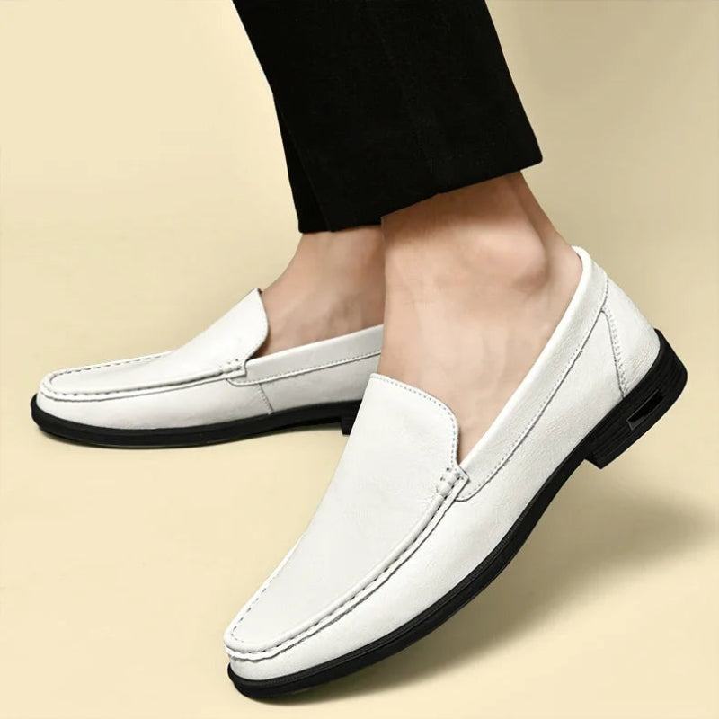 Weston Embossed Leather Loafers