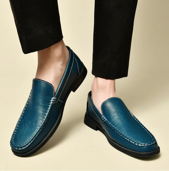 Weston Embossed Leather Loafers