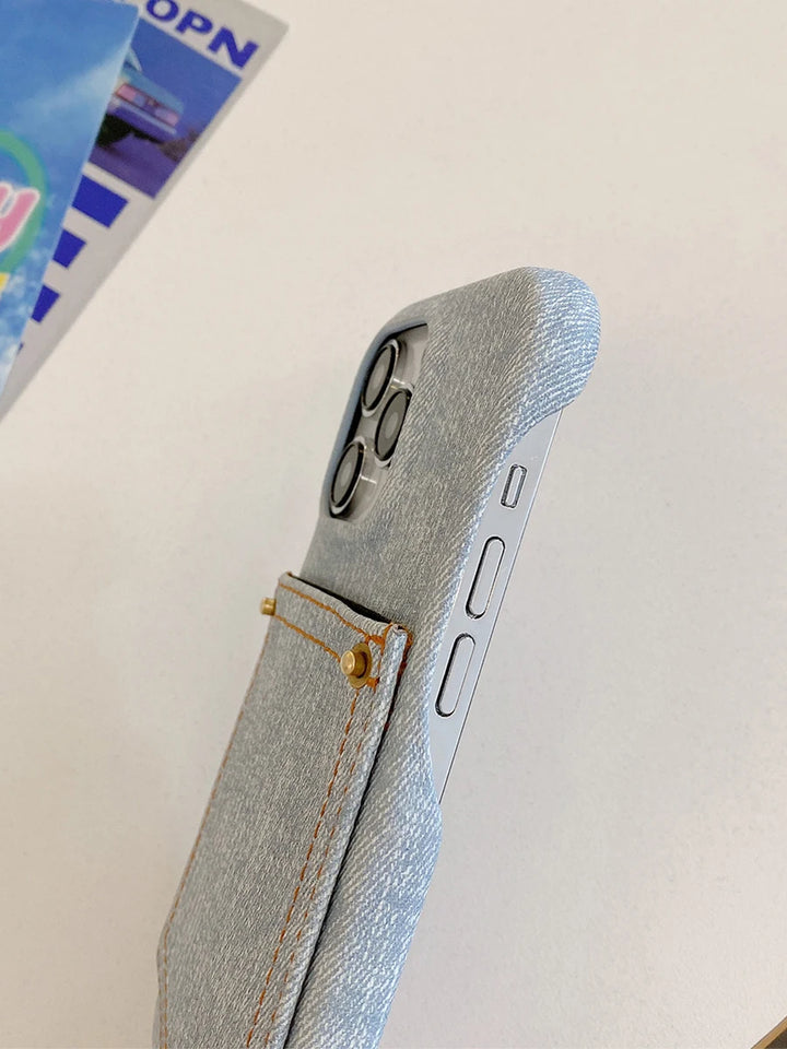 Indigo Denim iPhone Case